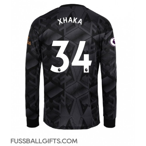 Arsenal Granit Xhaka #34 Fußballbekleidung Auswärtstrikot 2022-23 Langarm